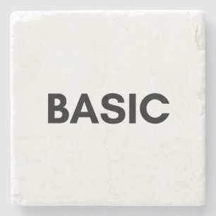 basic black stone coaster