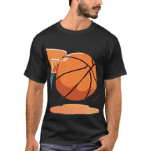 Basic Black T-Shirt Big Basketball