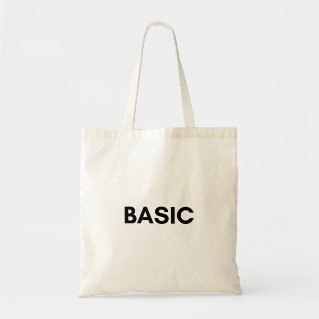 basic black tote bag (Front)