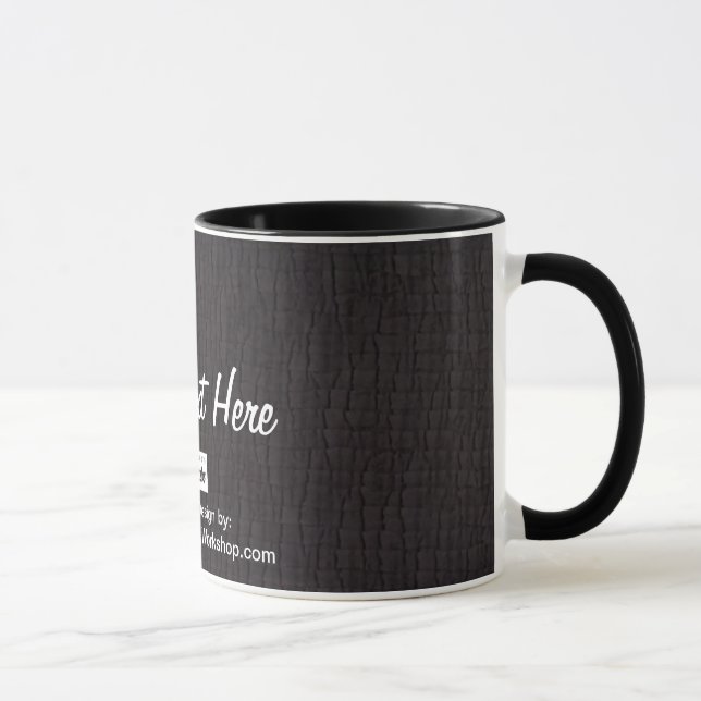 Basic Black, Your Text Here Mug (Right)