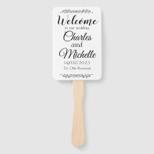 Basic Blank Wedding Program Fans