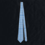 Basic Blue Plaid Neck Tie<br><div class="desc">A basic blue plaid design.  Perfect for Hanukkah</div>