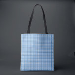 Basic Blue Plaid Tote Bag<br><div class="desc">A basic blue plaid design.  Perfect for Hanukkah</div>