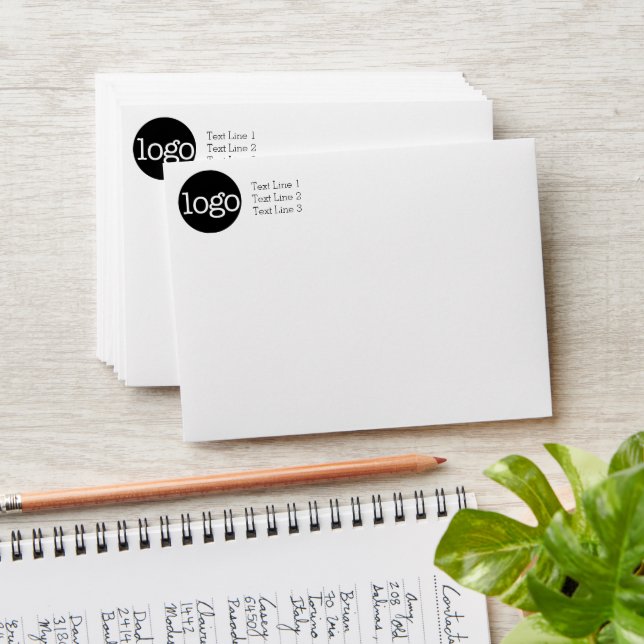 Basic Business Branding - Office with logo Envelopes (Stacked)