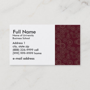 Basic Business Card for Students or Company