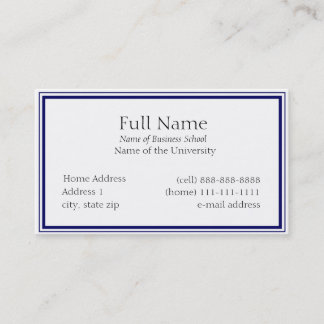 Basic Business Card for Students or Company