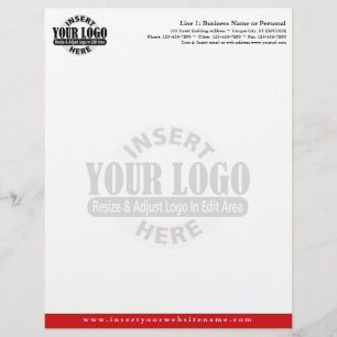 Basic Business Letterhead with WATERMARK