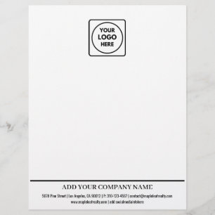 Basic Business Logo Contact Info letterhead