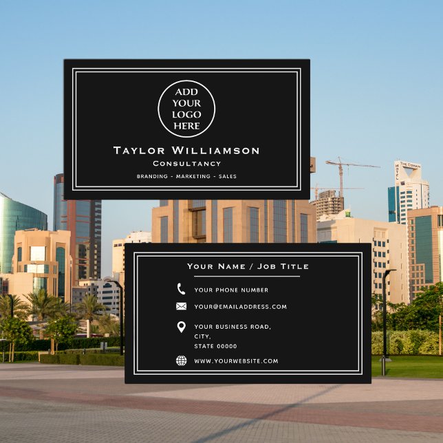 Basic Business Logo Corporate Professional Company Card (Creator Uploaded)