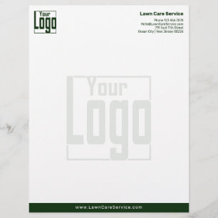 Basic Business Logo Watermark Custom Letterhead