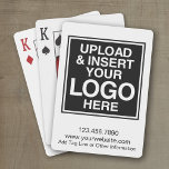 Basic Business Logo with custom text Playing Cards<br><div class="desc">Promotional product for your company. Personalize with your business logo and phone number. If you use transparent logos,  you can click the advanced customization area and change the background color and font.</div>