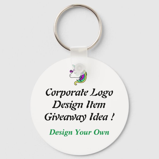 Basic Button Keychain (Front)