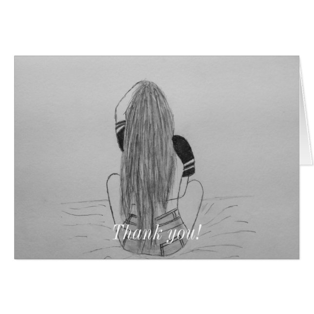 Basic Chick Thank You Card (Front Horizontal)