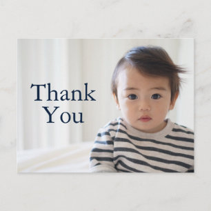 Basic Child's Birthday Photo Thank You  Postcard