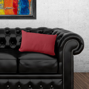 Basic Colour Fiery Red Lumbar Cushion