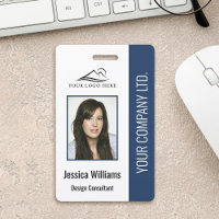 Basic Company Logo Photo Blue Employee Security