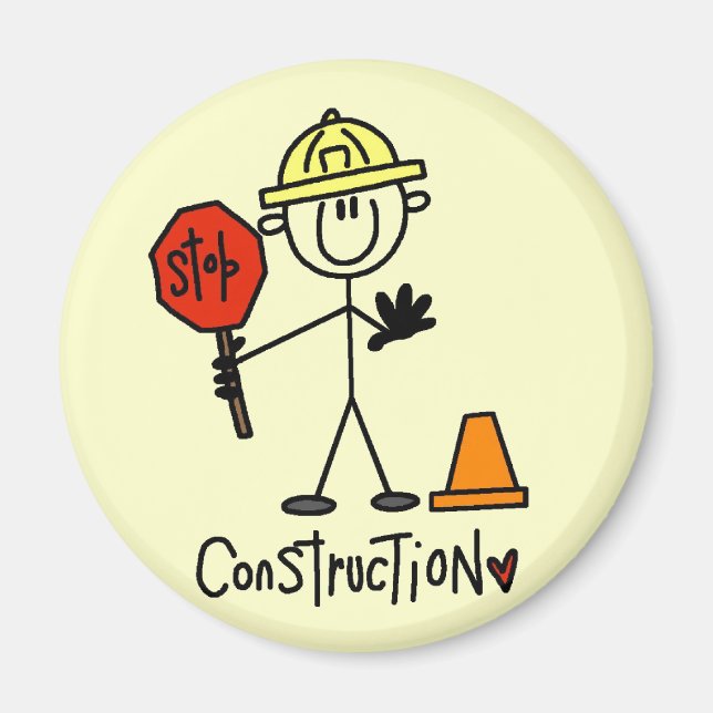 Basic Construction Tshirts and Gifts Magnet (Front)