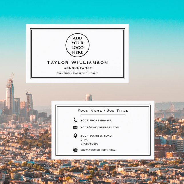 Basic Corporate Professional Company Business Logo Card (Creator Uploaded)