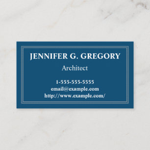 Basic & Customizable Architect Business Card