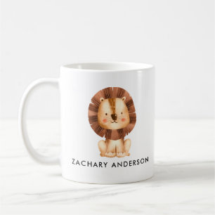 Basic Cute Baby Lion Kids  Coffee Mug