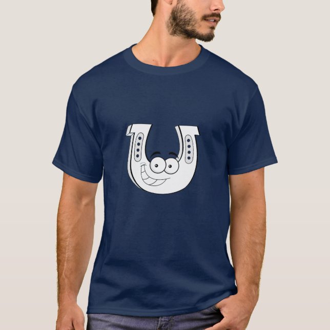 Basic Dark HorseShoe Pitching Tee (Front)