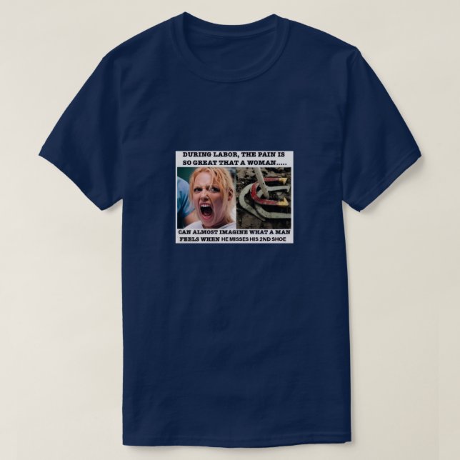 Basic Dark HorseShoes an Labour Tee (Design Front)