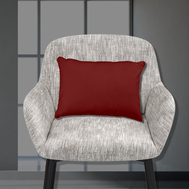 Basic Dark Red Burgundy Solid Colour 11x16 Decorative Cushion (Creator Uploaded)