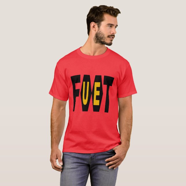 Basic dark red design FOOT UE T-shirt (Front Full)