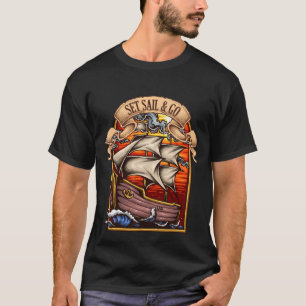 Basic Dark Set Sail & Go T-shirt