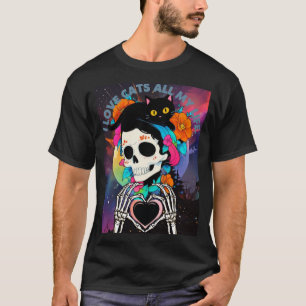Basic Dark T-shirt (Halloween T-shirt with Skull a