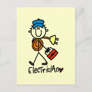 Basic Electrician Tshirts and Gifts Postcard