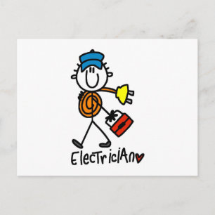 Basic Electrician Tshirts and Gifts Postcard