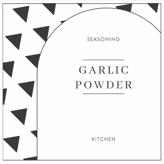 Basic Elegant Minimal Kitchen Pantry Jar Labels (Front)