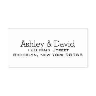 Basic Essential Return Address Self-Inking Stamp
