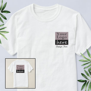 Basic Front and Back Your Logo Event T-Shirt