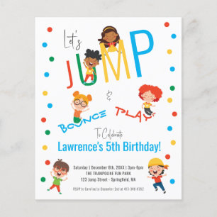 Basic Fun Trampoline Park Jump Kids Party Birthday