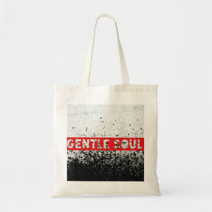 Basic gentle soul shopper tote bag