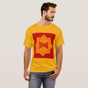 Basic gold T-shirt for men Design ESPANA