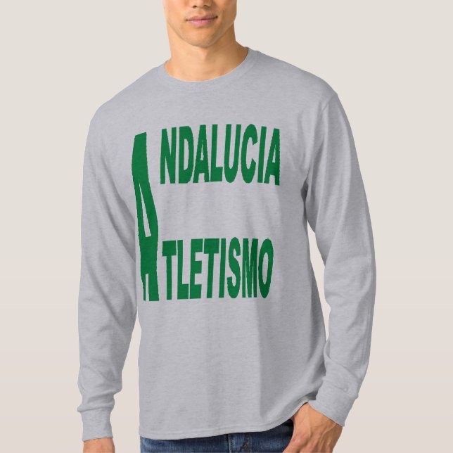 Basic gray t-shirt ANDALUCIA ATLETISMO (Front)