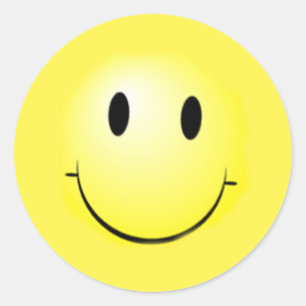 Basic Happy Face on Stickers