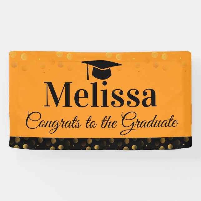 Basic High School Graduation Party Banner (Horizontal)