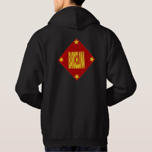 Basic Hooded Sweatshirt black  Design BARCELONA