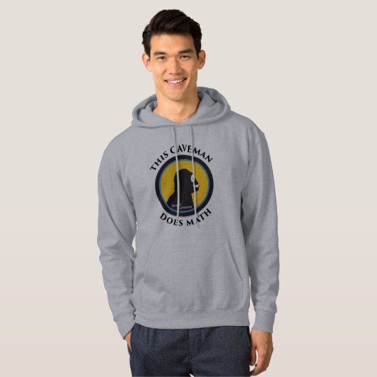 Basic Hoodie: Math Smart Caveman Hoodie
