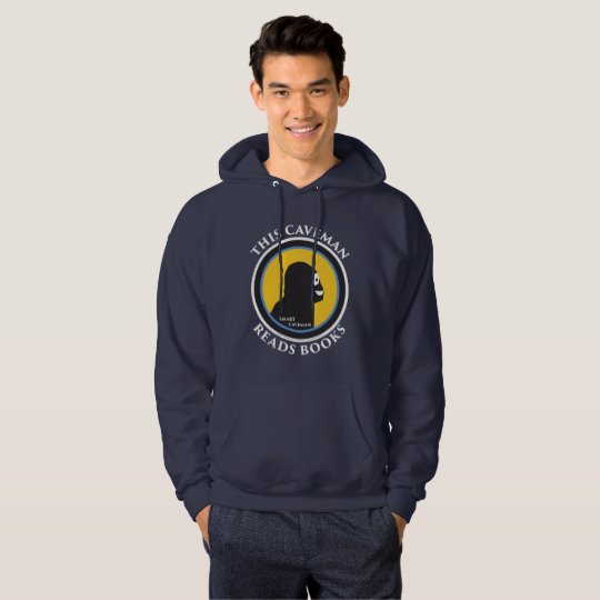 Basic Hoodie: Read Smart Caveman Hoodie