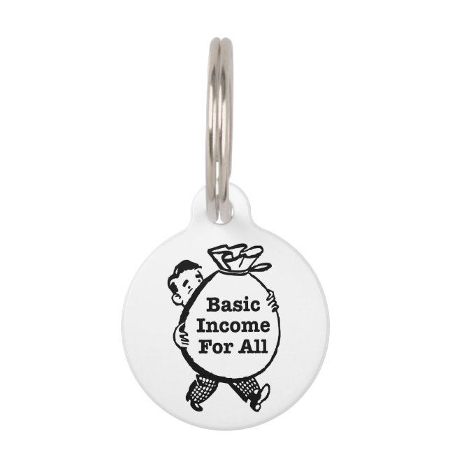 Basic Income For All Pet Tag (Front)