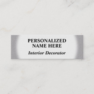 Basic Interior Decorator Business Card