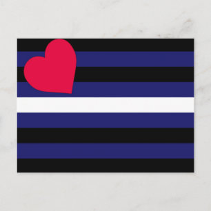 Basic Leather Pride Flag Postcard