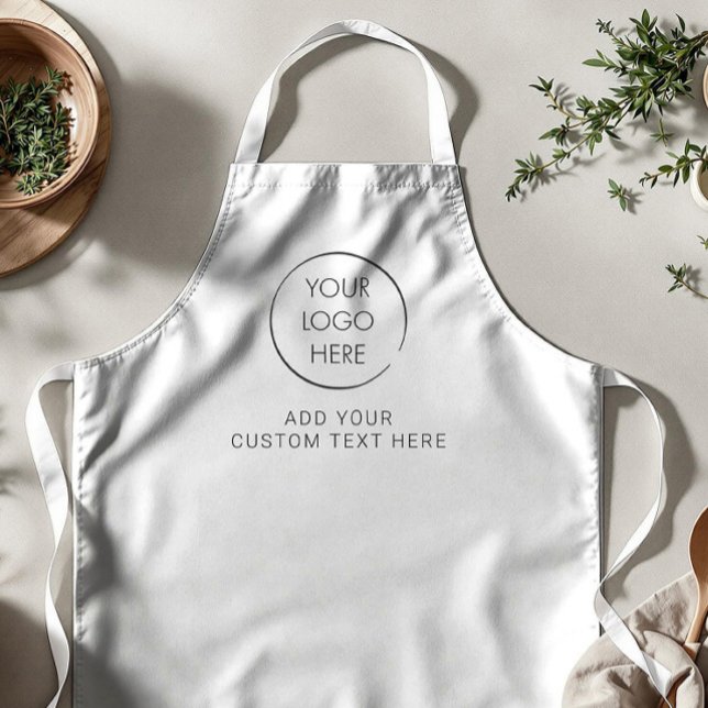 Basic Logo Custom Apron, Business or Shop Apron (Creator Uploaded)