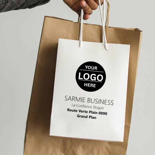 Basic Logo Custom Bag, Business or Shop Tote Bag (Creator Uploaded)