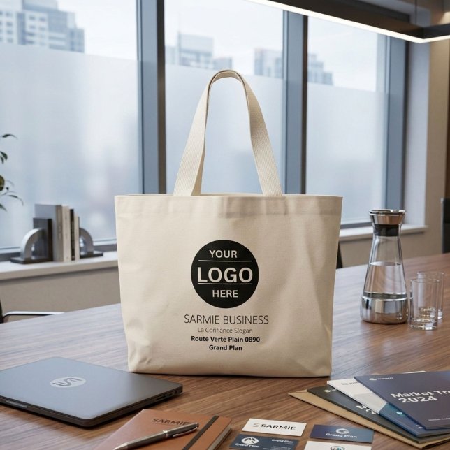 Basic Logo Custom Bag, Business or Shop Tote Bag (Creator Uploaded)